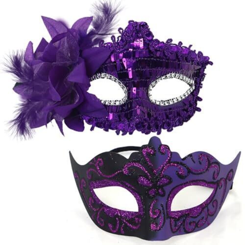9769 Masquerade Mask Couple Masquerade Mask Shiny Venetian Mask Halloween
